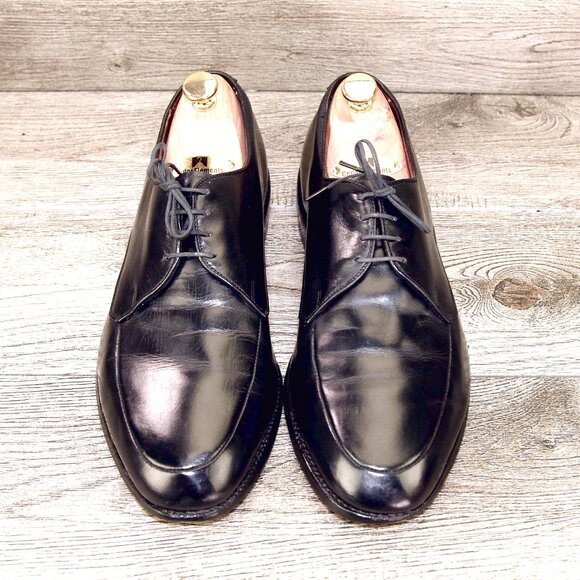 Allen Edmonds ELLIS Blucher 9.5 EEE Wide Black * add $15 new Cedar Trees - Picture 2 of 13